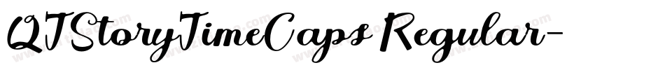 QTStoryTimeCaps Regular字体转换